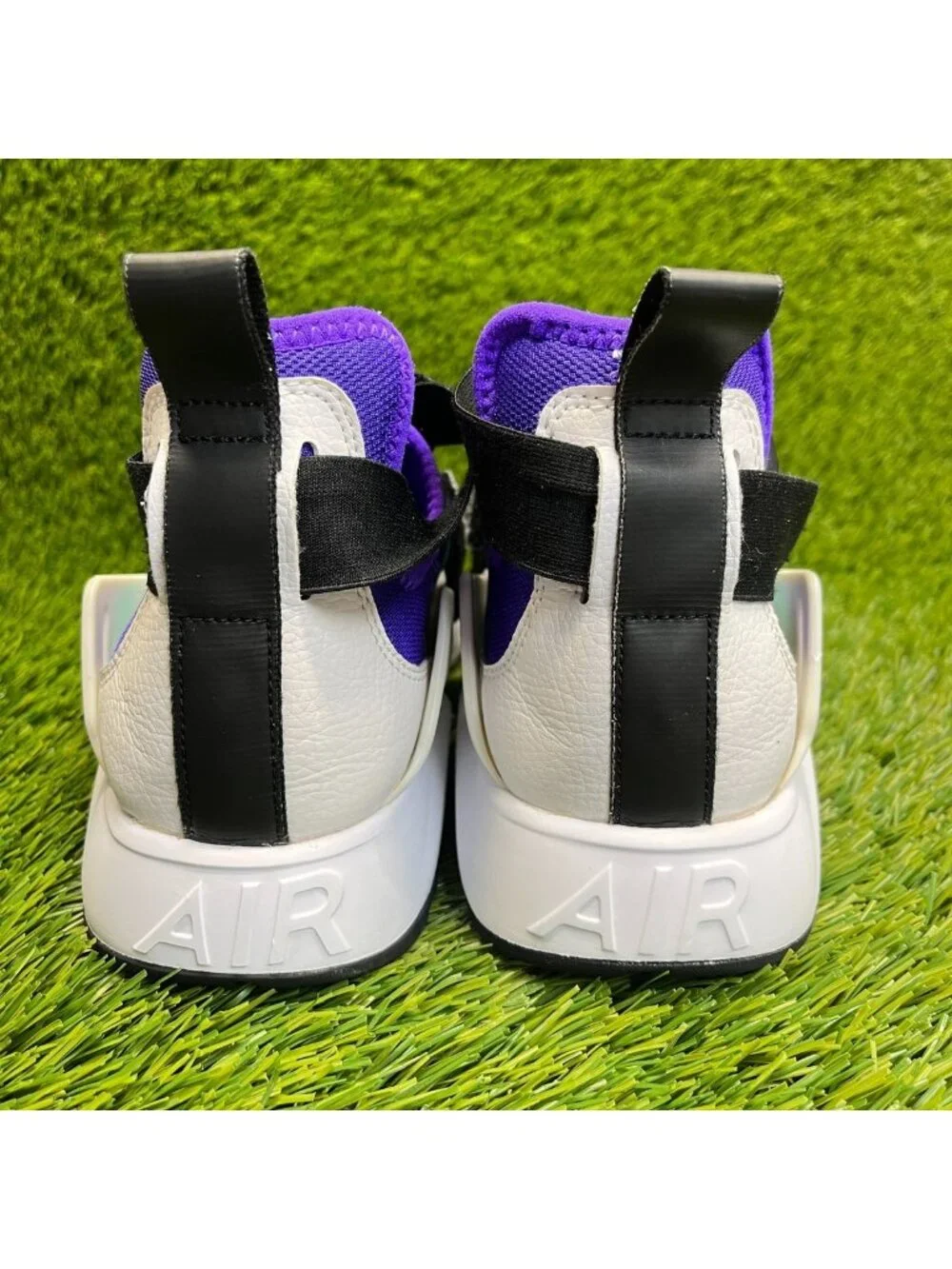 Nike Air Huarache City Womens Size 6.5 Gray Purple Black Athletic Shoes Sneakers